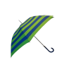 Paraguas Bargués Mujer Rayas Verde y Negro Largo y Automático